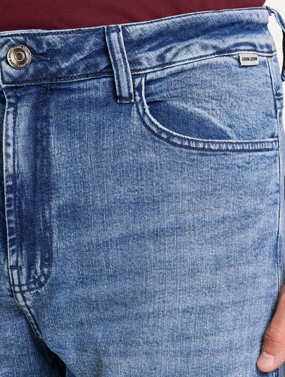 Calça John John Jeans Masculina Slim Lisboa Azul Claro