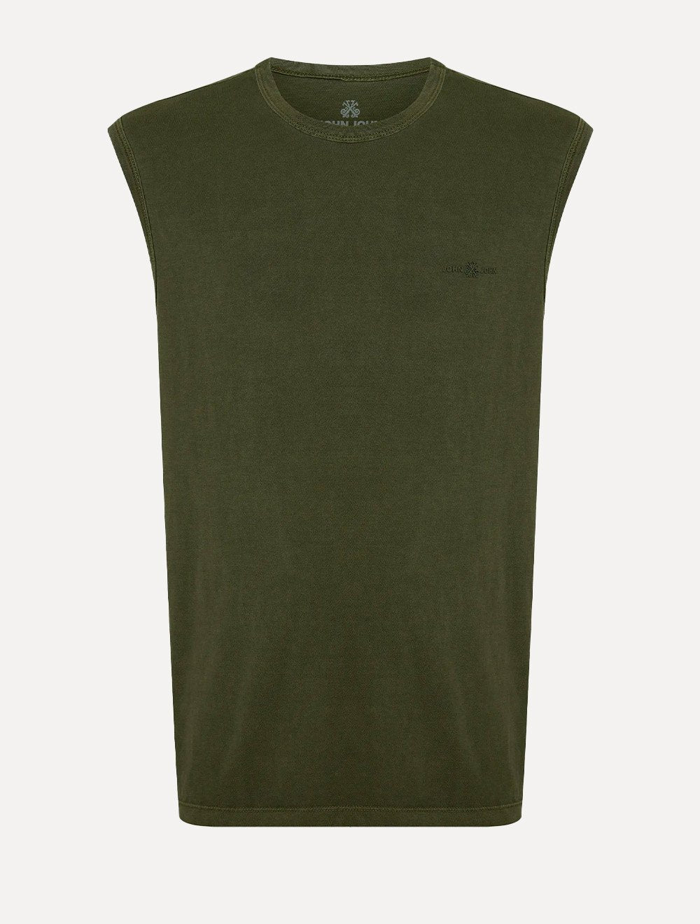 Regata John John Masculina Relaxed Fit Stone Mini Logo Verde Militar