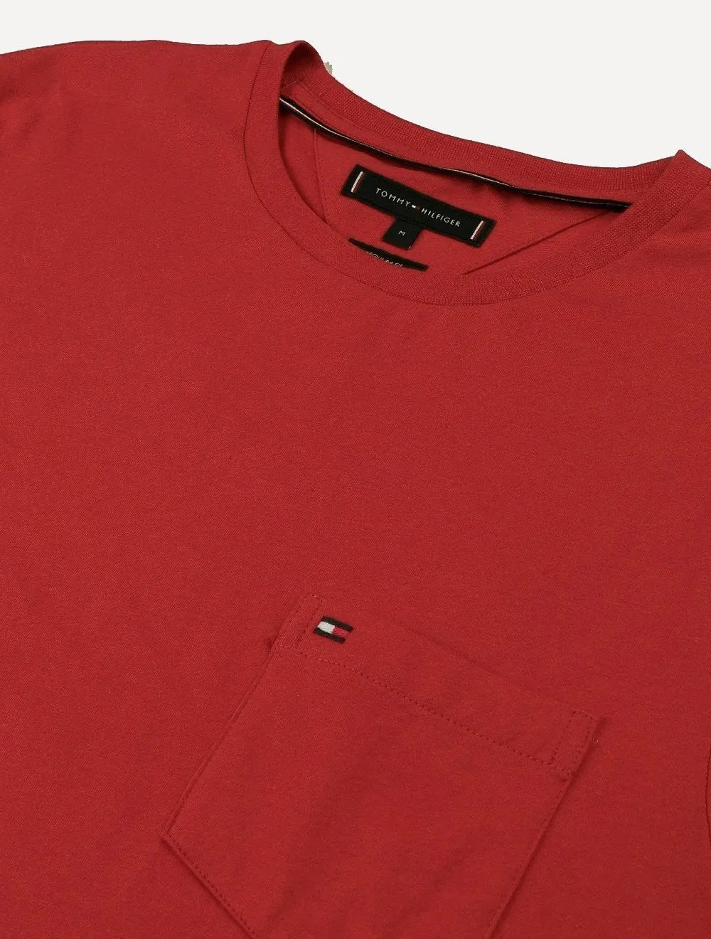 Camiseta Tommy Jeans Masculina Regular Pocket Vermelha