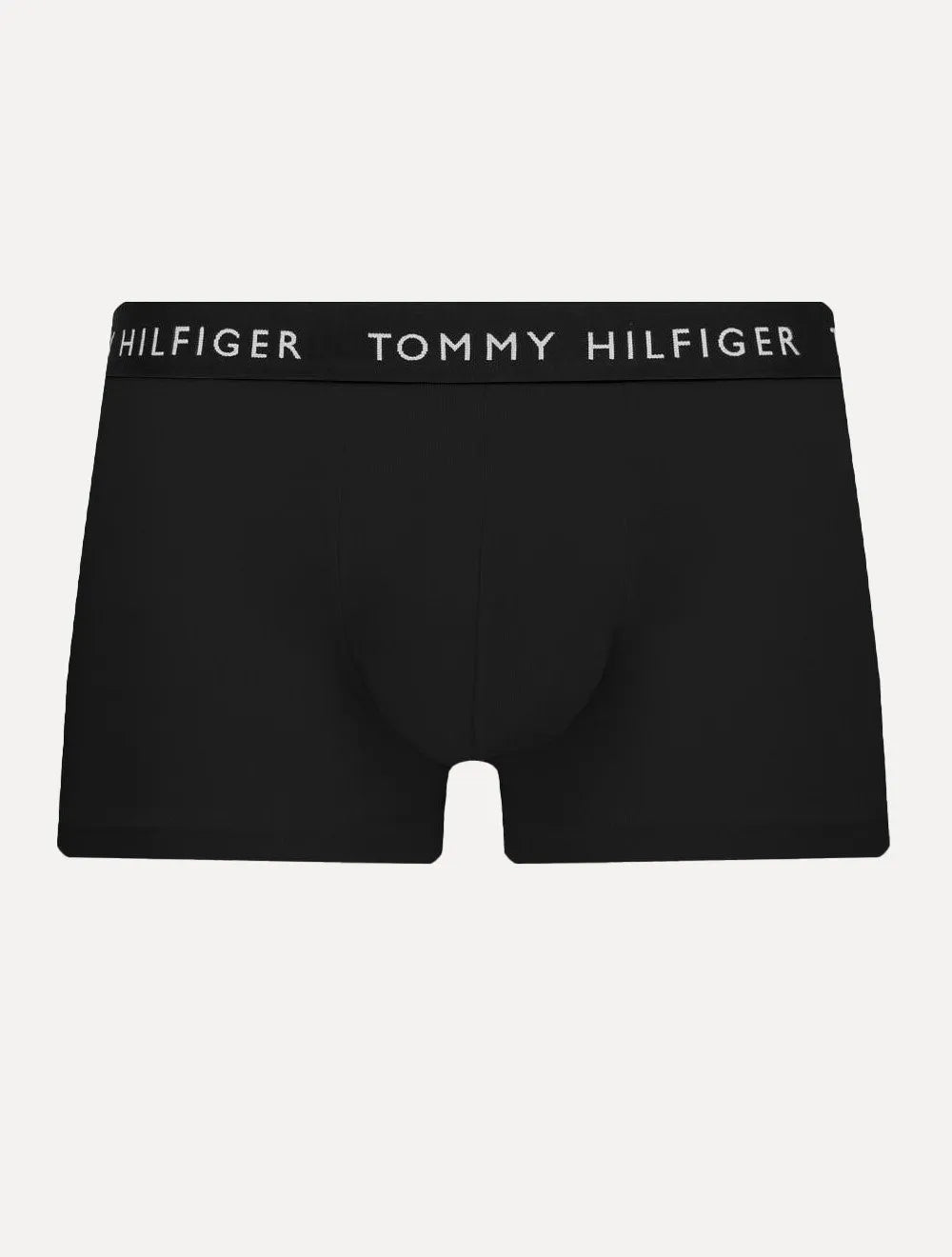 Cueca Tommy Hilfiger Cotton Boxer Trunk Preta/ Branca/ Cinza Pack 5UN