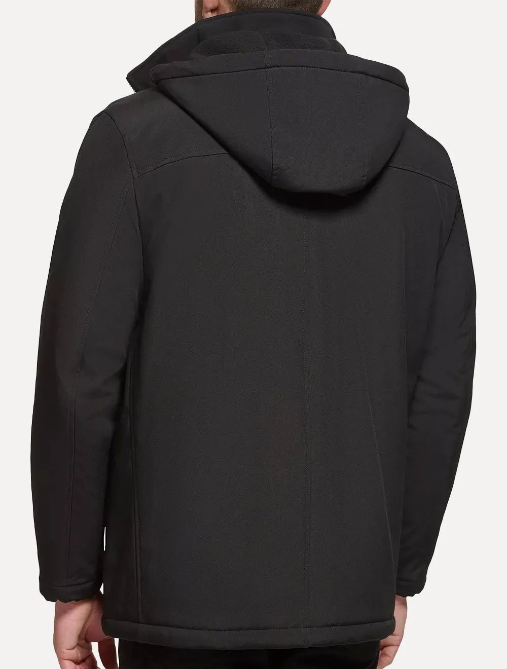 Jaqueta Calvin Klein Hooded Clássica Preta