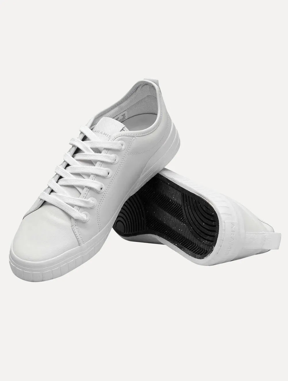 Tênis Aramis Masculino Couro Recortes Deep Leather Off-White