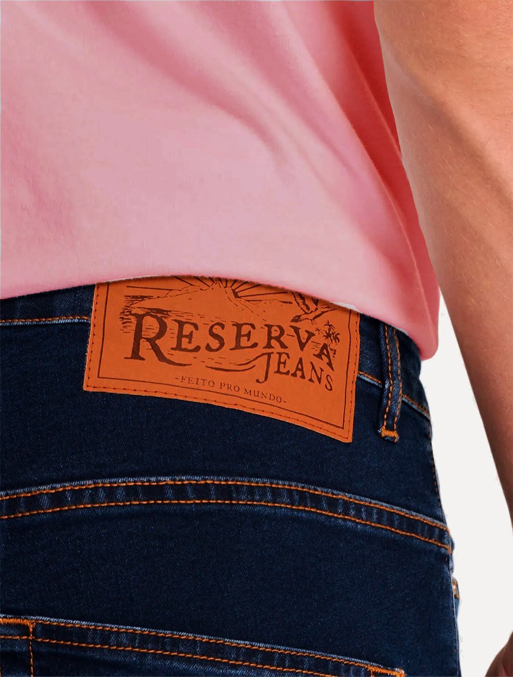 Calça Reserva Jeans Masculina Skinny Oceano Índigo Escura