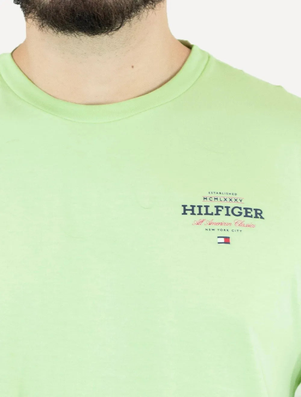 Camiseta Tommy Hilfiger Masculina Monotype All American Verde Claro