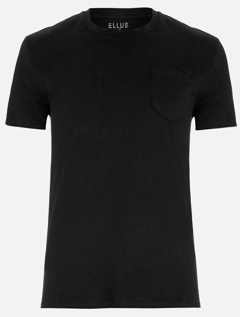Camiseta Ellus Cotton Fine Easa Pocket Classic Preta