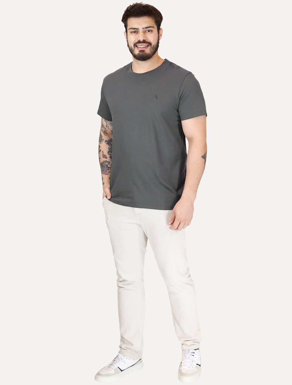 Camiseta Reserva Masculina Basic Woodpecker Chumbo