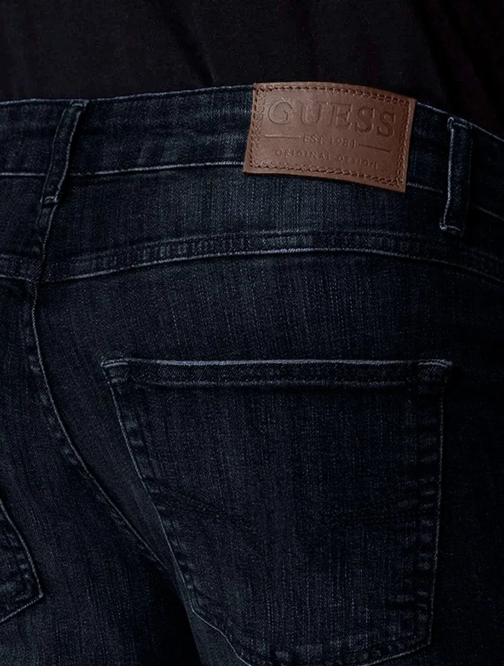 Calça Guess Jeans Masculina Slim Straight Azul Escuro