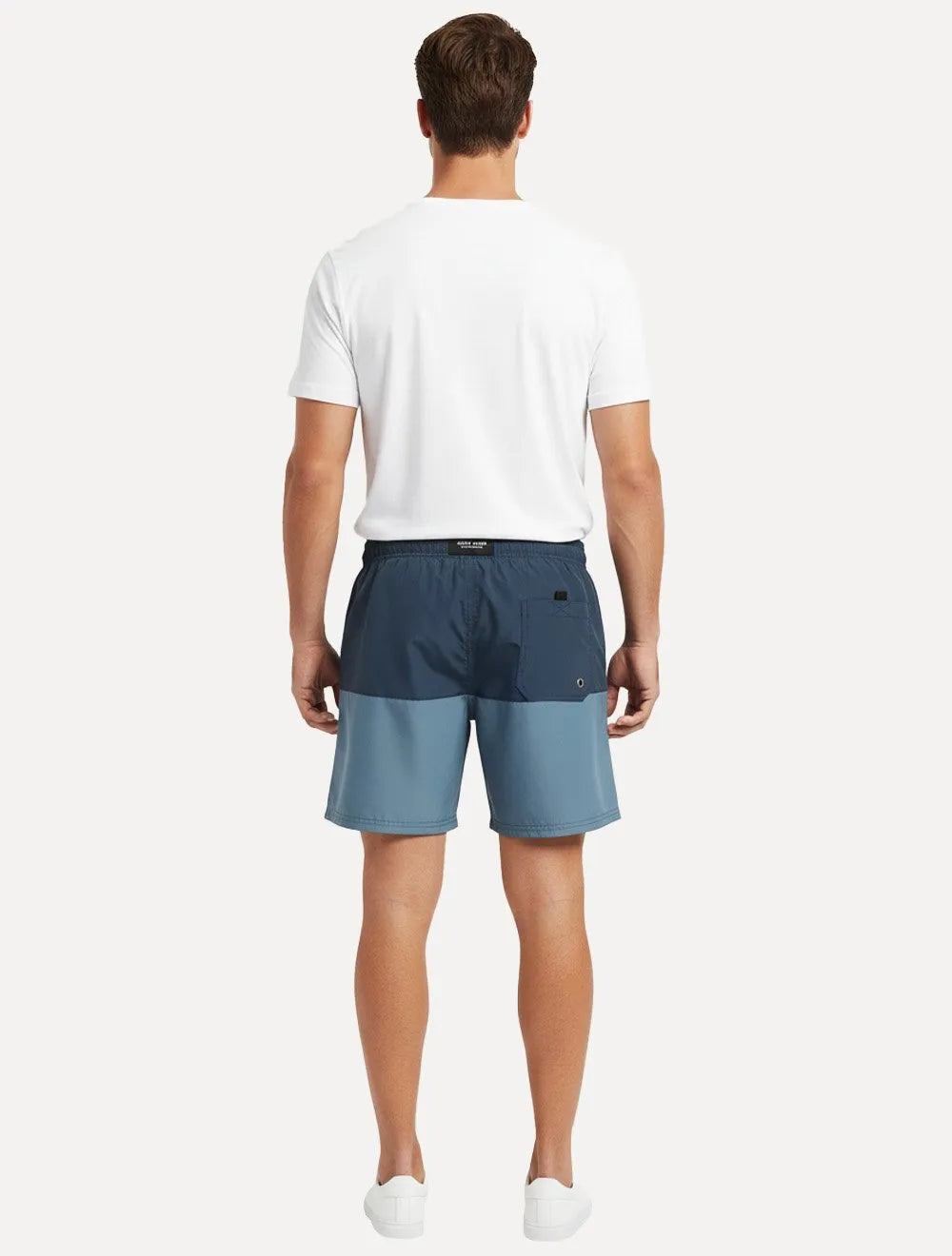 Short John John Masculino Bicolor Azul Médio / Marinho
