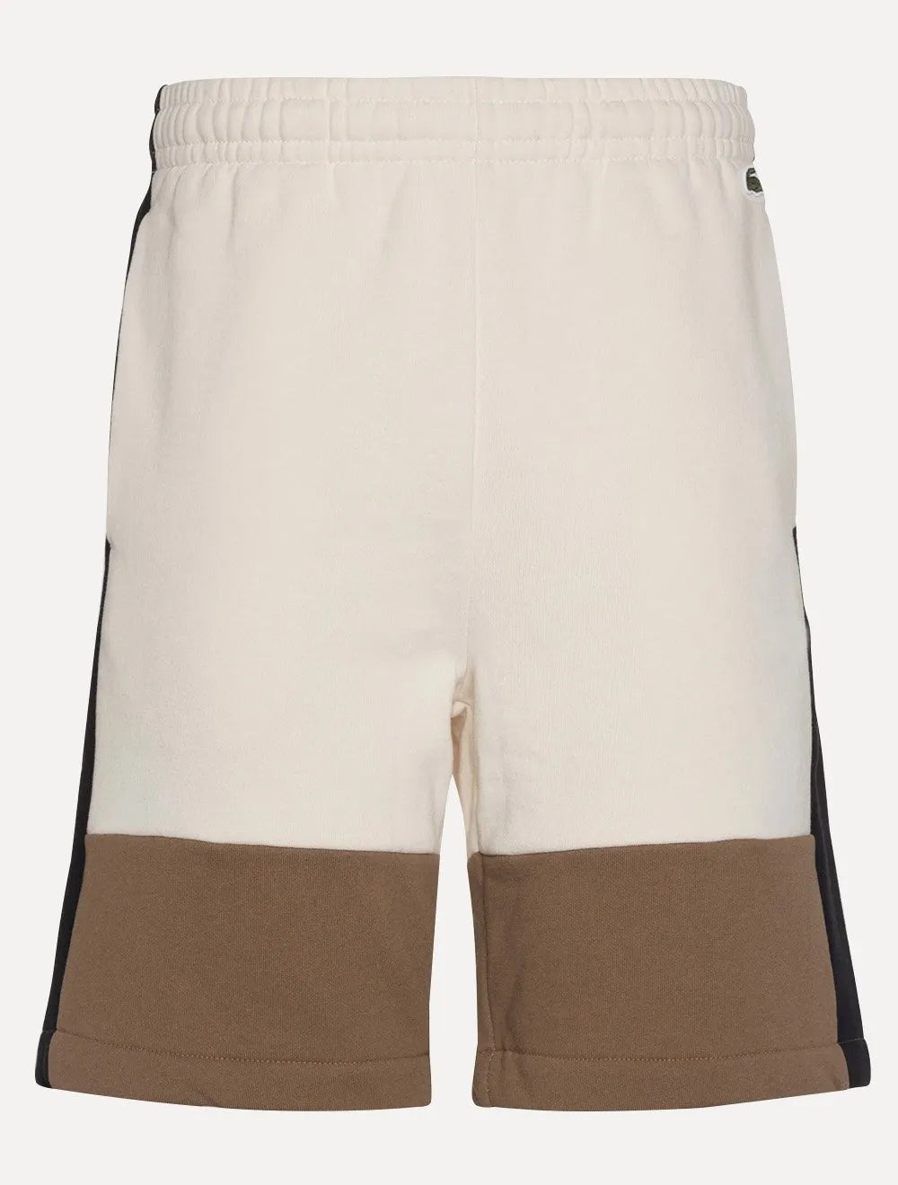 Bermuda Lacoste Masculina Moletom Fleece Lateral Sash Off-White