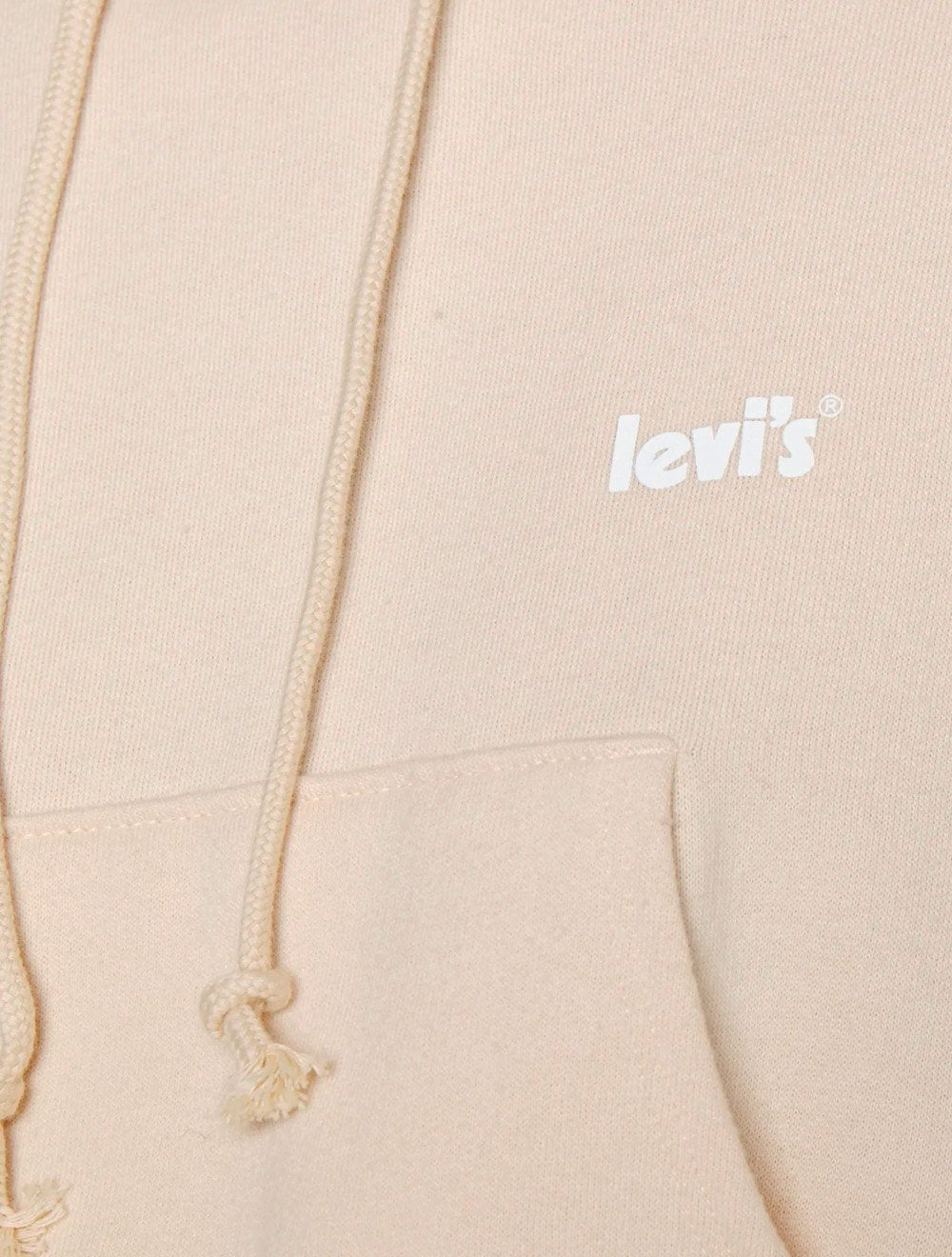 Moletom Levis Feminino Cropped Media Hoodie Salmão