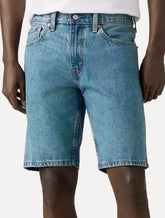 Bermuda Levis Jeans Masculina 405 Standard Shorts Stretch Azul