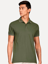 Polo Aramis Masculina Regular Piquet Tech Verde Militar