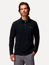 Blusa Columbia Masculina Klamath Range II Black Half Zip Preta