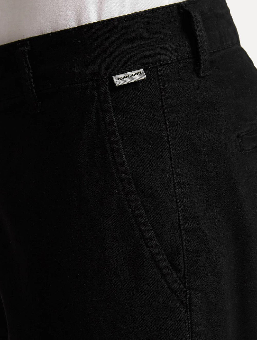 Bermuda John John Masculina Chino Portland Preta