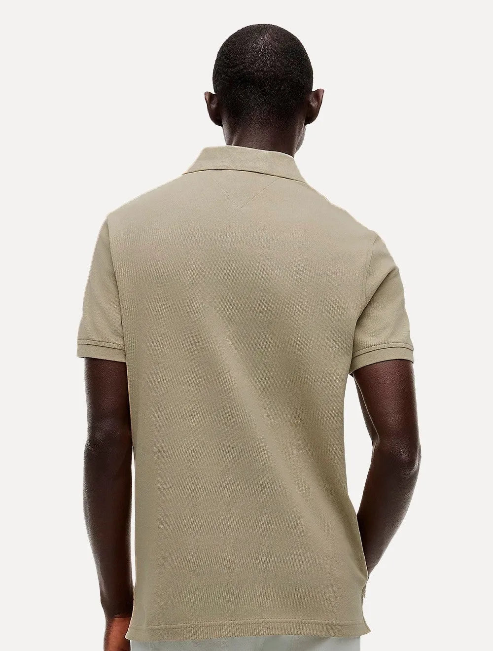 Polo Tommy Hilfiger Masculina Slim Piquet 1985 Cáqui Médio