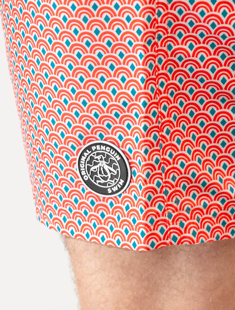 Short Original Penguin Masculino D'Água Ethnic Print Coral
