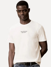 Camiseta Calvin Klein Jeans Masculina Logo New York Branca