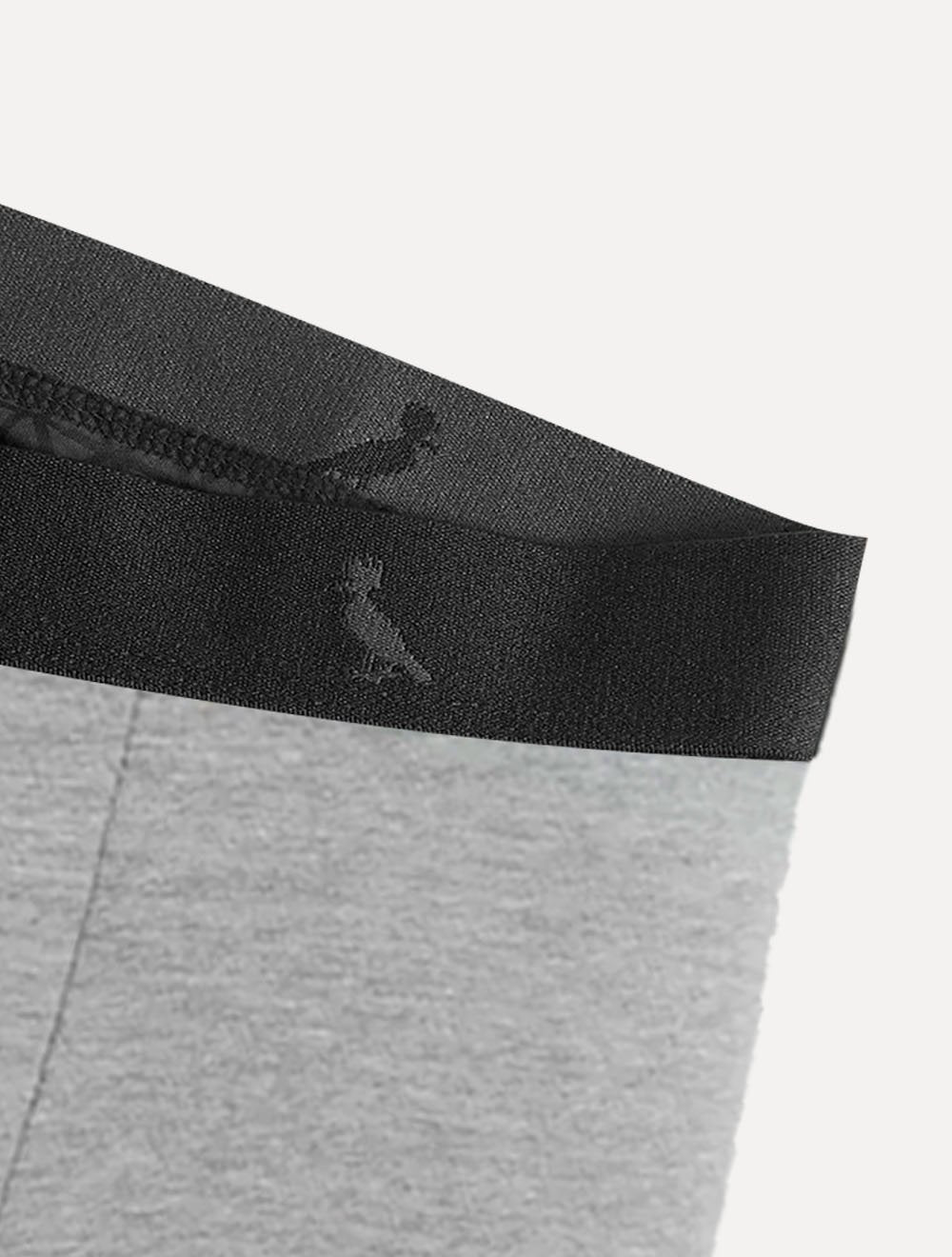 Cueca Reserva Masculina Boxer Grey Woodpecker Cotton Cinza Mescla Pack 3UN
