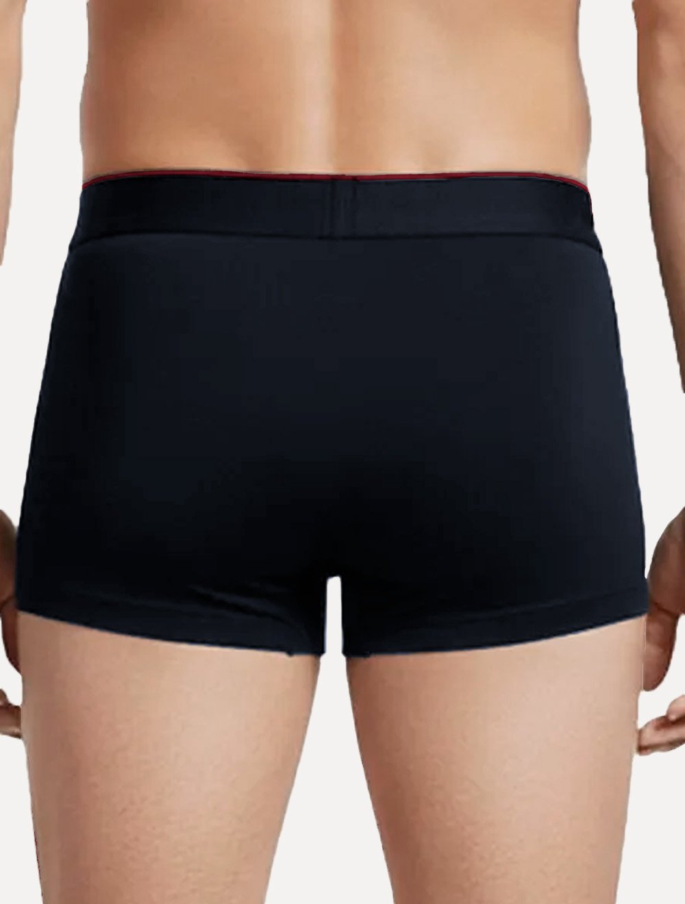 Cueca Calvin Klein Low Rise Trunk Cotton New Re Issue Red Logo Azul Marinho