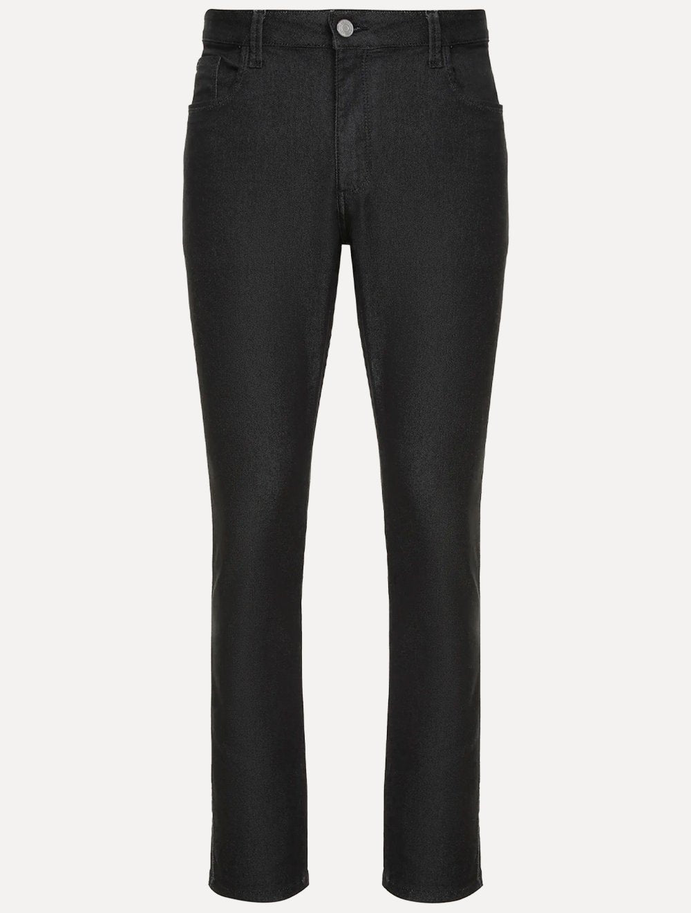 Calça Dudalina Masculina Sarja Slim Fit Preto Mescla