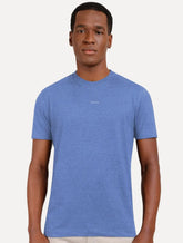 Camiseta Aramis Masculina Estampa Costas Barcode Azul Royal Mescla