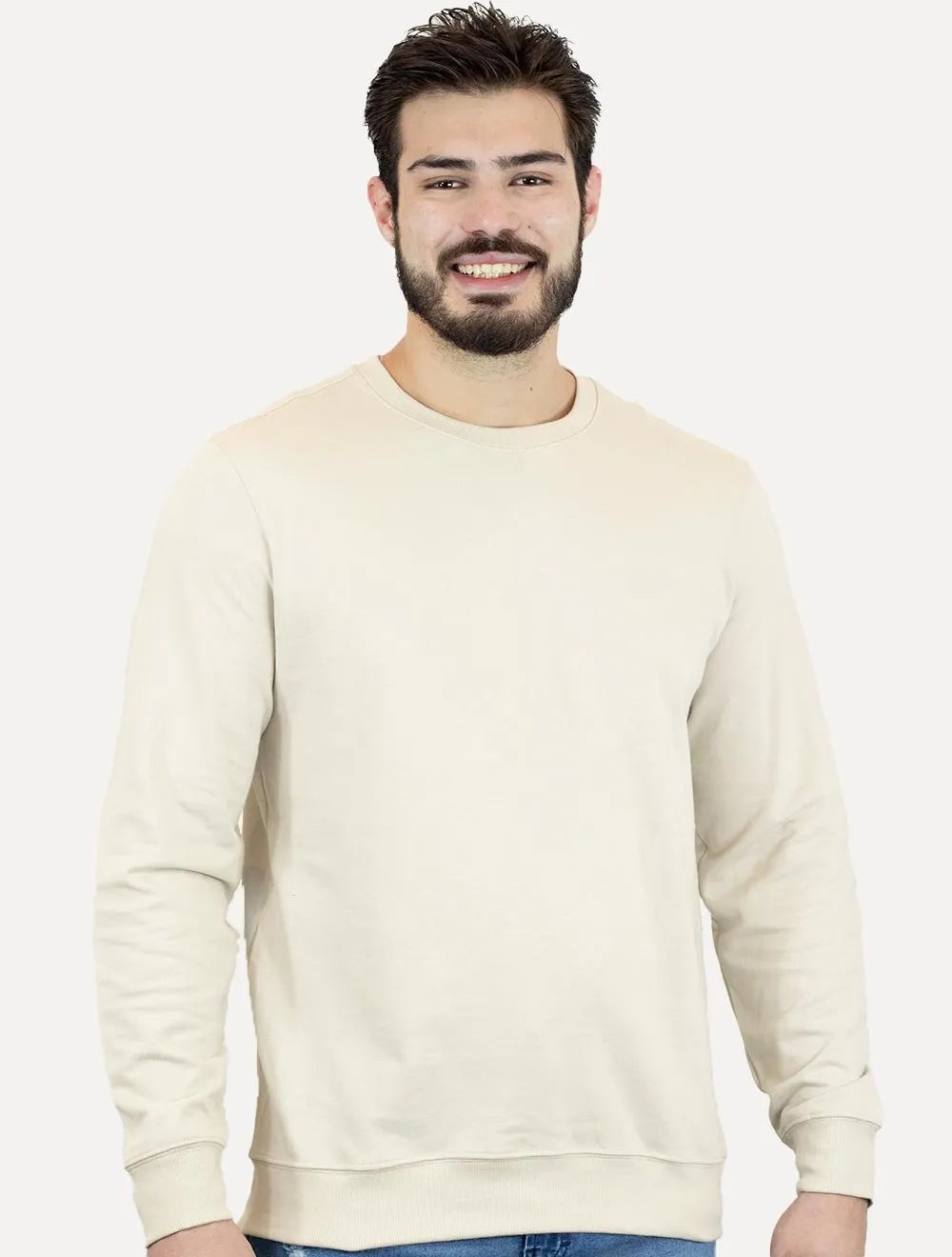 Moletom Calvin Klein Masculino Logo New York Off-White