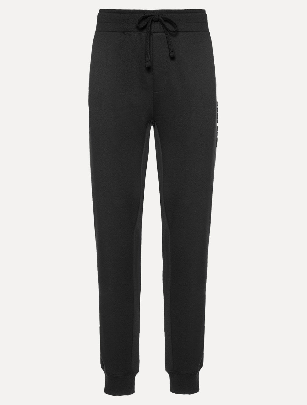 Calça John John Moletom Masculina Embossed Black Preta