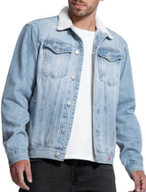 Jaqueta Guess Masculina Jeans Trucker Sherpa Collar Clara