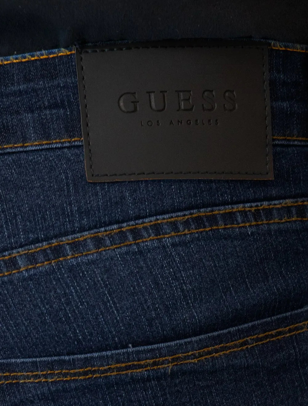 Calça Guess Jeans Masculina Tag Slim Straight Stoned Escura