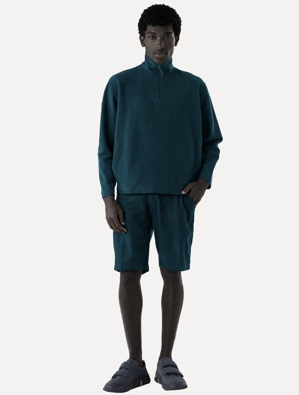 Bermuda Osklen Masculina Sarja Cotton Blithe Azul Escuro