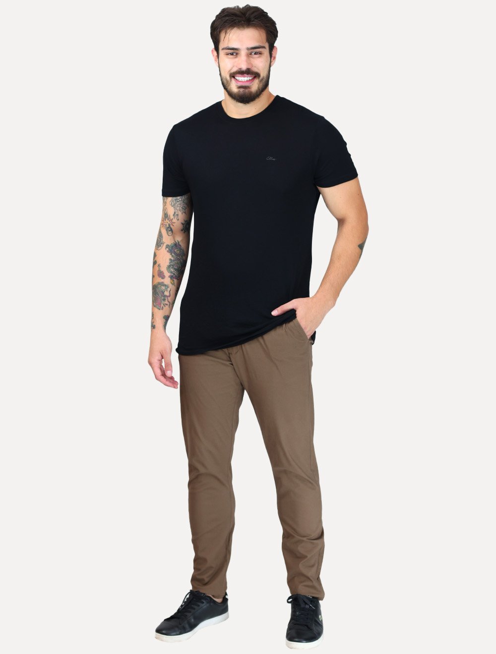 Calça Dixen Adaptive Sarja Regulagem Cós Marrom