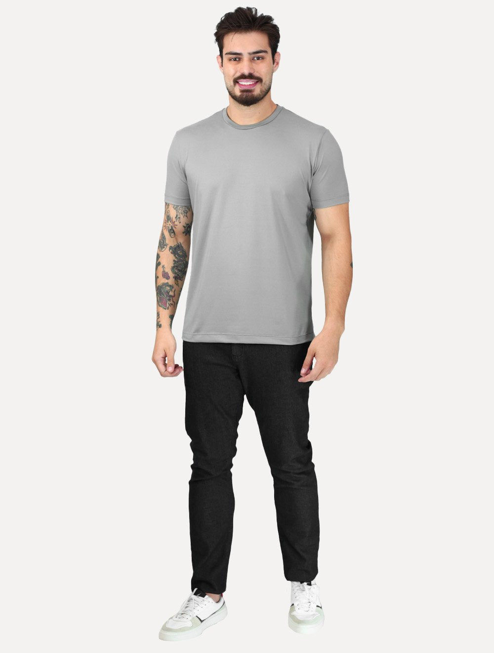 Camiseta King & Joe Travel Pack Tech Anti Odor Cinza