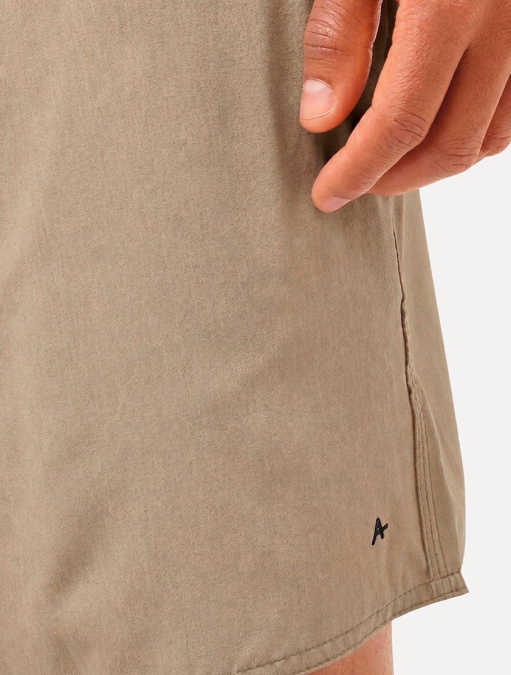 Short Aramis Masculino D'Água Elastico Logo Cáqui