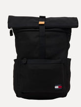 Mochila Tommy Jeans Essential Daily Rolltop Backpack Preta