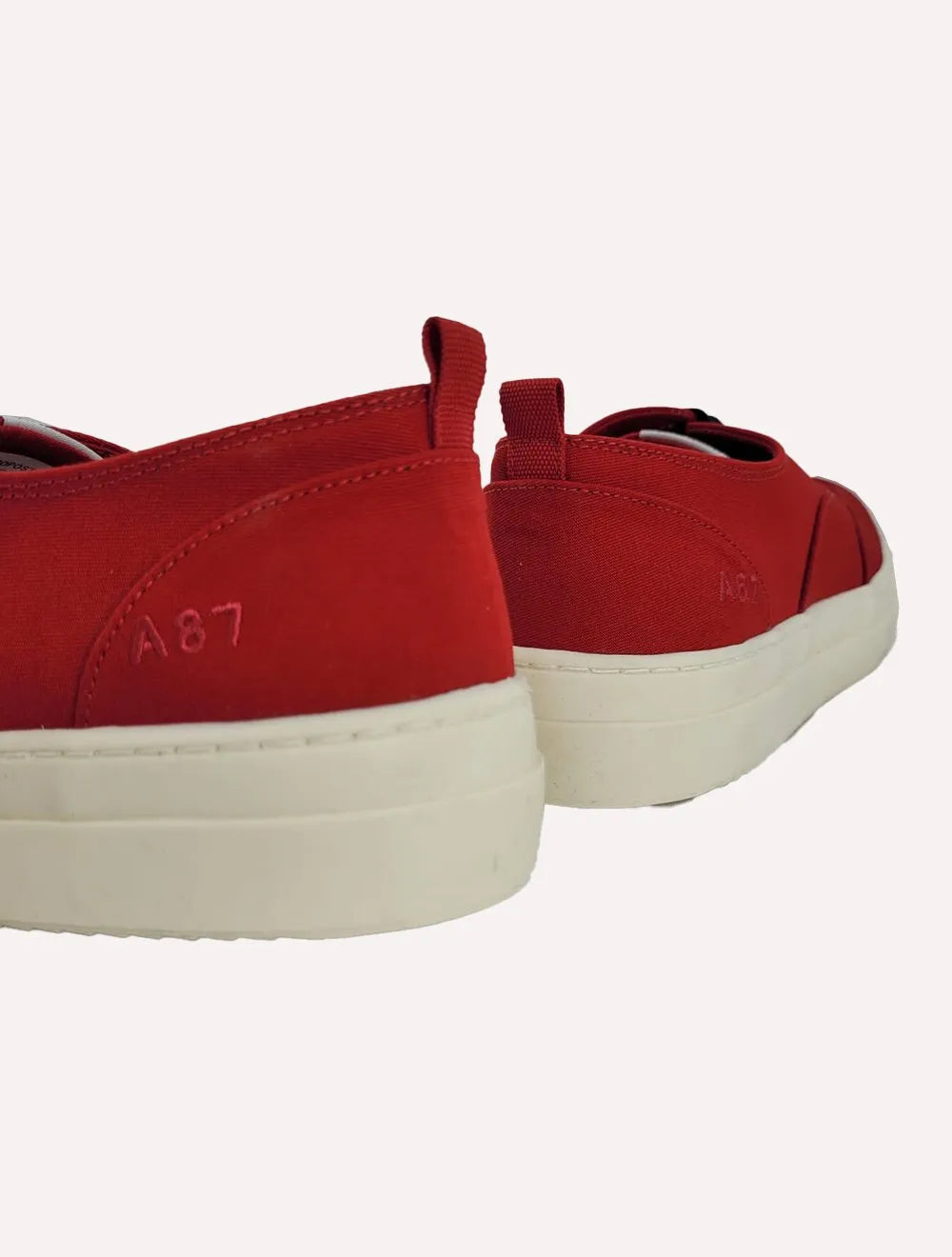 Tênis Aeropostale Masculino Casual Lona Baixo A87 Bordado Vermelho