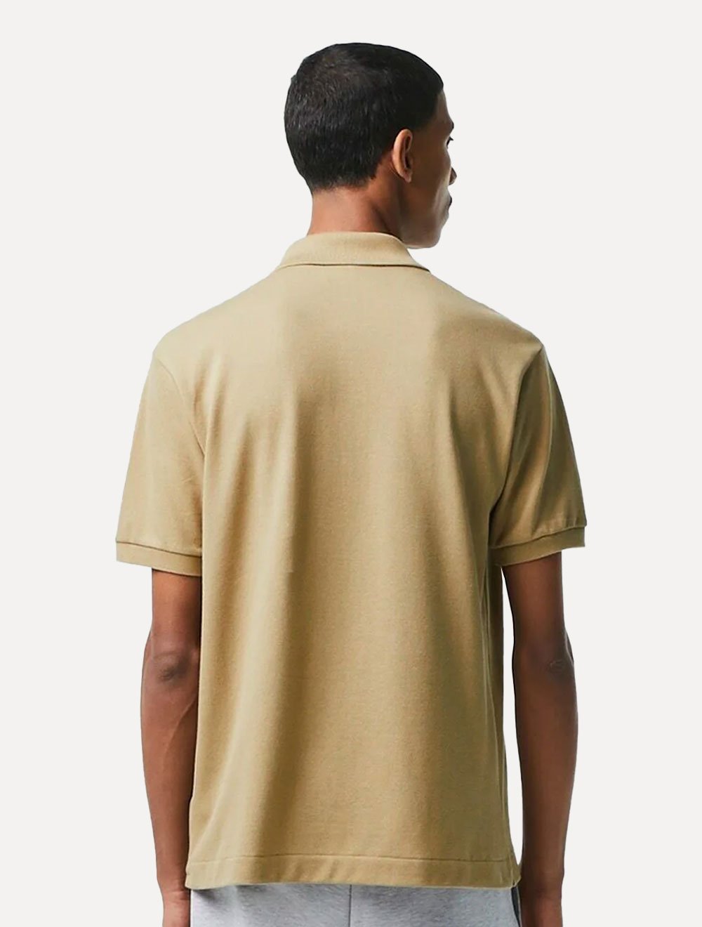 Polo Lacoste Masculina Piquet Slim Fit Stretch Cáqui