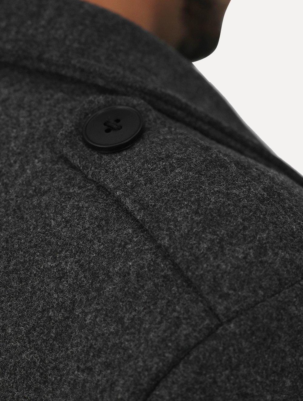 Casaco Dixen Fechamento Duplo Blazer Cinza
