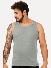 Regata Ellus Masculina Slim Rib Washed Crafted Stone Cinza