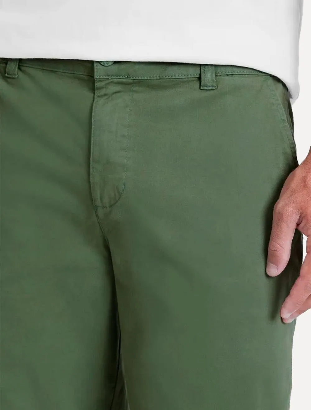 Bermuda Aramis Masculina Chino Cotton Sarja Verde Sálvia