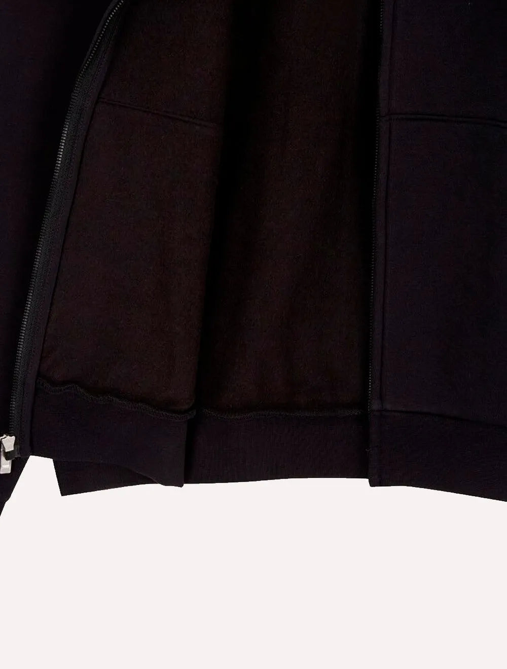 Moletom Calvin Klein Masculino Hoodie Fleece Full-Zip CK Logo Preto