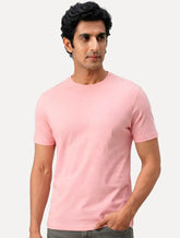 Camiseta Aramis Masculina Basic Lisa Mono Icon Rosa Médio