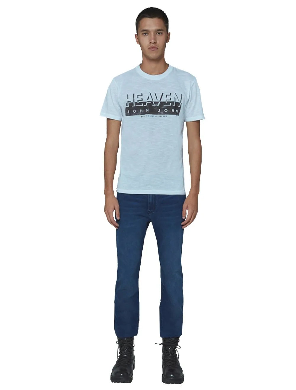 Polo Dudalina Piquet Essentials Cotton Azul Médio