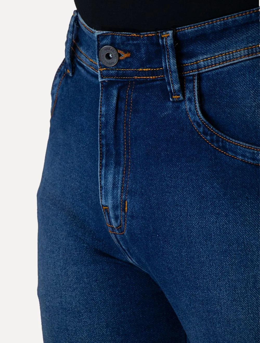 Bermuda Dudalina Jeans Masculina Denim Destroyer Azul Médio