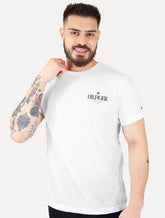 Camiseta Tommy Hilfiger Masculina Stack Poster Logo Branca