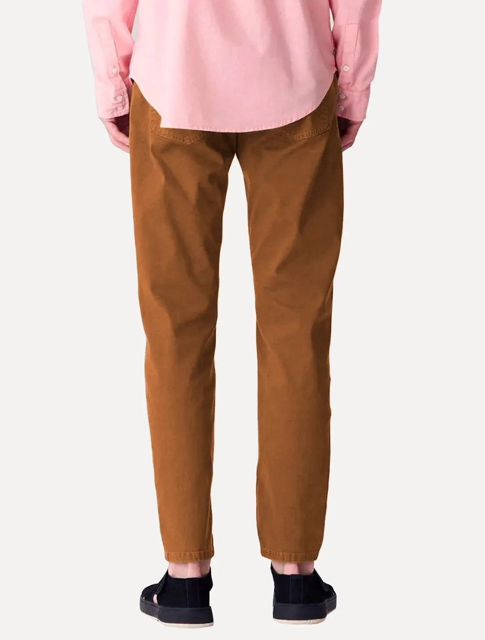Calça Osklen Masculina Sarja Regular 5 Pockets Color Lisa Terracota