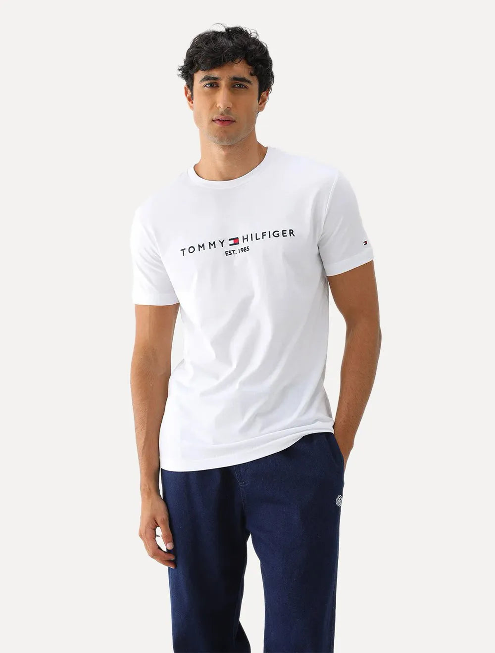 Camiseta Tommy Hilfiger | Core Logo Tee Branca