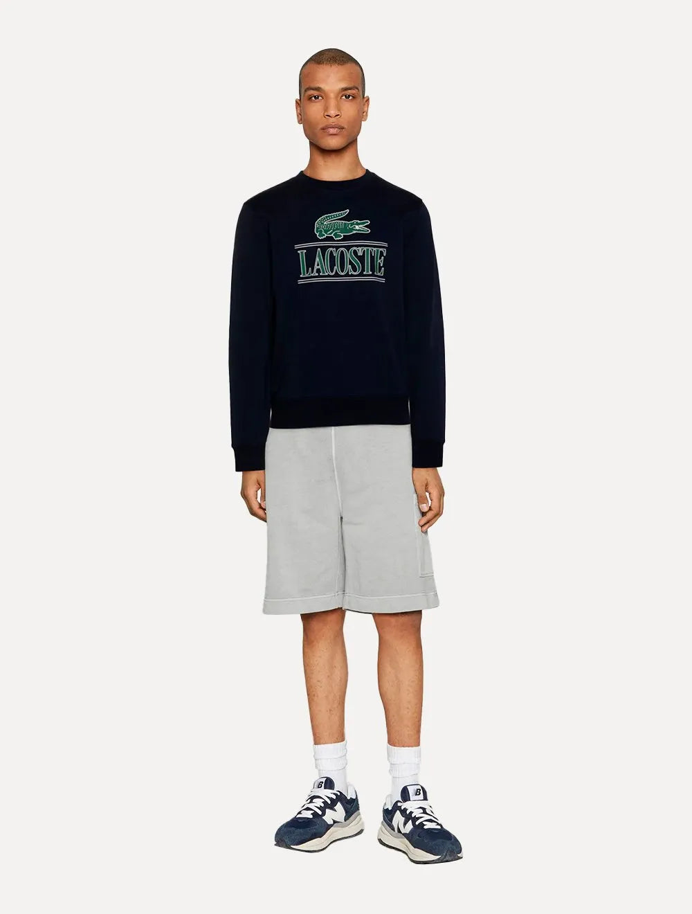 Moletom Lacoste Masculino Cotton Fleece Branded Jogger Azul Marinho