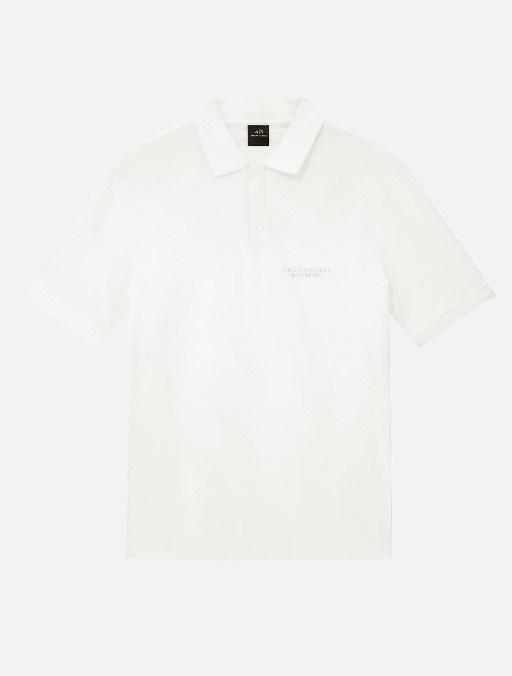 Polo Armani Exchange Regular Fit Light Logo Milano Off White