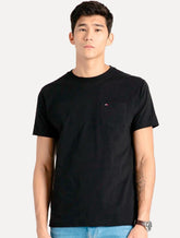 Camiseta Tommy Jeans Masculina Regular Pocket Preto