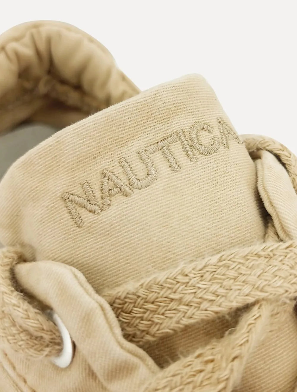 Tênis Nautica Masculino Denim Sailboat Logo Fanton Caqui Claro